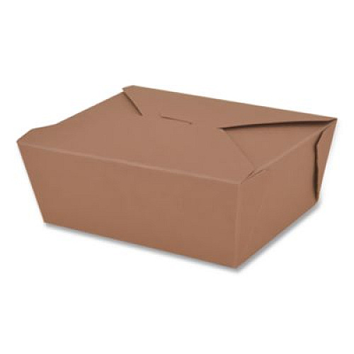 SCT ChampPak Carryout Boxes, #4, 7.75 x 5.5 x 3.5, Brown, Paper, 160/Carton (0734)
