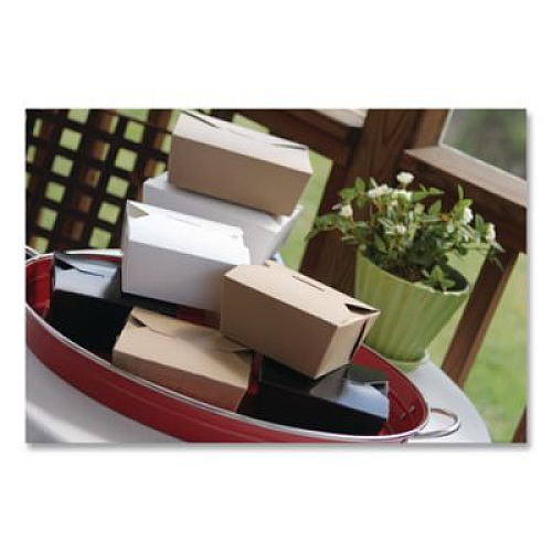 SCT ChampPak Carryout Boxes, #8, 6 x 4.75 x 2.5, Brown, Paper, 300/Carton (0738)
