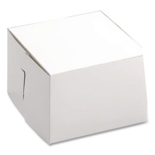 SCT White One-Piece Non-Window Bakery Boxes, 6 x 6 x 4, White, Paper, 250/Bundle (0909)