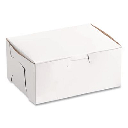 SCT White One-Piece Non-Window Bakery Boxes, 6.25 x 3.75 x 2.13, White, Paper, 250/Bundle (0911)