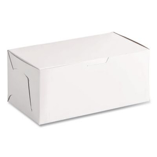 SCT White One-Piece Non-Window Bakery Boxes, 4 x 9 x 5, White, Paper, 250/Carton (0949)