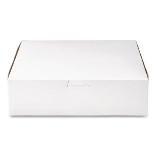 SCT White One-Piece Non-Window Bakery Boxes, 9 x 9 x 2.5, White, Paper, 250/Carton (0953)