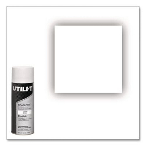 Rust-Oleum UTILI-T Spray Paint, White, 10 oz Aerosol Can, 6/Carton (387395)