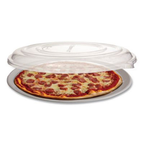 Eco-Products 100% Recycled Content Pizza Tray Lids, 14 x 14 x 0.2, Clear, Plastic, 50/Carton (EPSCPTR14LID)