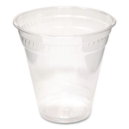 Fabri-Kal Greenware Cold Drink Cups, Squat, 12 oz to 14 oz, Sugarcane, Clear, 1,000/Carton (GC12S)