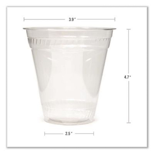 Fabri-Kal Greenware Cold Drink Cups, 16 oz, Sugarcane, Clear, 50/Sleeve, 20 Sleeves/Carton (GC16S)