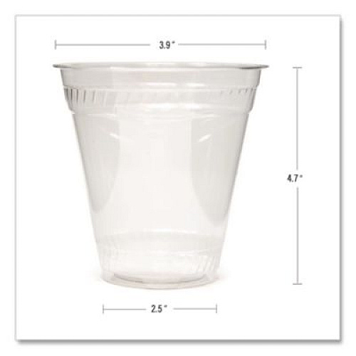 Fabri-Kal Kal-Clear PET Cold Drink Cups, 16 oz to 18 oz, Plastic, Clear, 50/Sleeve, 20 Sleeves/Carton (KC16S)