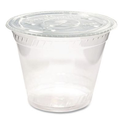 Fabri-Kal Greenware Cold Drink Lids, Fits 9 oz Old Fashioned Cups/12 oz Squat Cups/20 oz Cups, Plastic, Clear, 1,000/Carton (LGC1220)