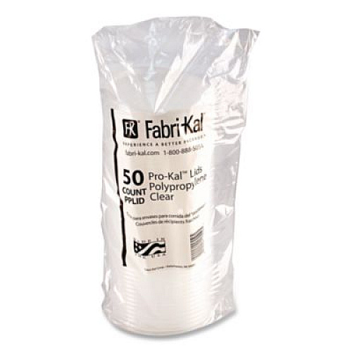Fabri-Kal PolyPro Microwavable Deli Container Lids, Clear, Plastic, 500/Carton (PPLID)