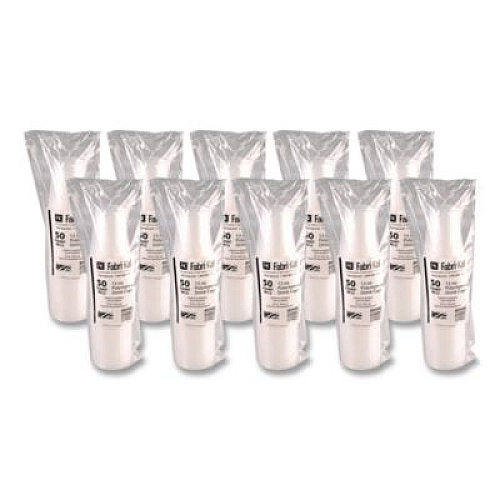 Fabri-Kal RK Ribbed Cold Drink Cups, 12 oz, Plastic, Translucent, 50/Sleeve, 20 Sleeves/Carton (RK12)