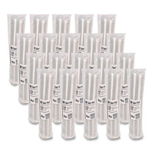 Fabri-Kal Portion Cup Lids, Fits 1.5 oz to 2.5 oz Portion Cups, Plastic, Clear, 125/Sleeve, 20 Sleeves/Carton (XL250PC)