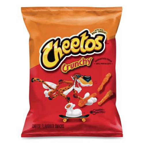 Cheetos Crunchy Cheese Flavored Snacks, 2 oz Bag, 64/Carton (44366)