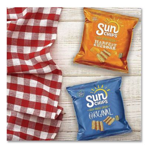 SunChips Variety Mix, Assorted Flavors, 1.5 oz Bags, 30 Bags/Box (49932)