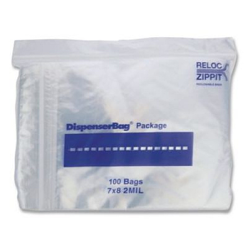 Fantapak Plastic Zipper Bags, 32 oz, 7" x 8", Clear, 1,000 Bags/Box, 2 Boxes/Carton (MGZ2P0708)