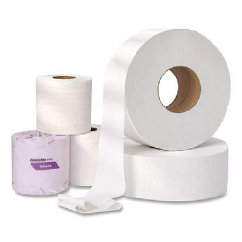 Cascades PRO Select Standard Bath Tissue, Septic Safe, 2-Ply, White, 4 x 3.19, 500 Sheets/Roll, 96 Rolls/Carton (B040)
