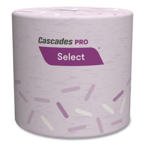 Cascades PRO Select Standard Bath Tissue, Septic Safe, 2-Ply, White, 4 x 3.19, 500 Sheets/Roll, 96 Rolls/Carton (B040)