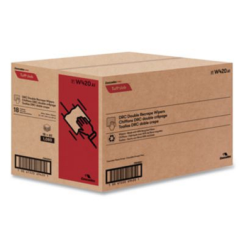 Cascades PRO Tuff-Job S400 DRC Wipers, Medium, 12 x 13, White, 60/Pack, 18 Pack/Carton (W420)