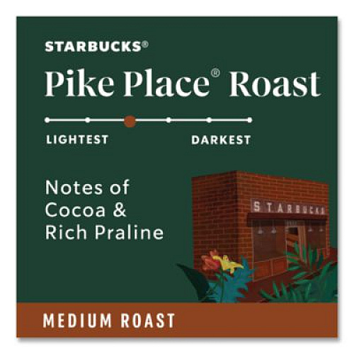 Starbucks Pike Place Coffee K-Cups Pack, 24/Box (011111156)