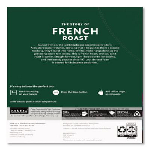 Starbucks French Roast K-Cups, 96/Carton (011111158CT)