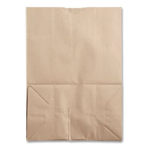 Ross & Wallace Paper Products Grocery Paper Bags, 1/8 BBL Squat Size, Heavy-Duty, 57# Basis Weight, 10.5" x 6.25" x 13.88", Kraft, 500/Bundle (SK1857)
