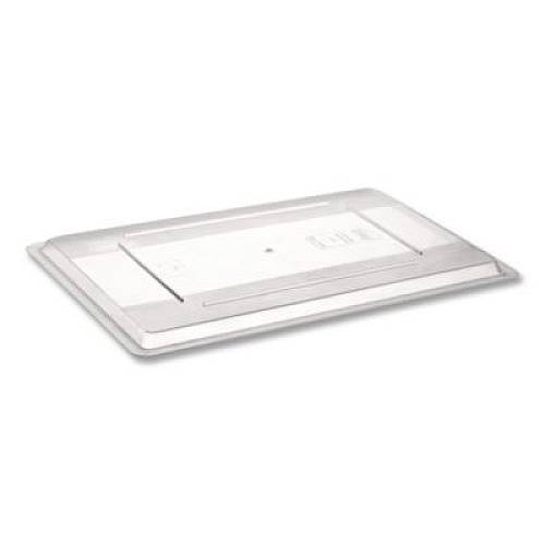 Rubbermaid Commercial Food/Tote Box Lids, 26 x 18, Clear, Plastic (3302CLE)