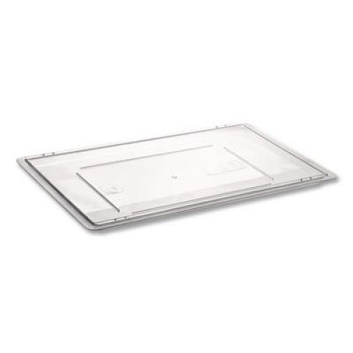 Rubbermaid Commercial Food/Tote Box Lids, 26 x 18, Clear, Plastic (3302CLE)