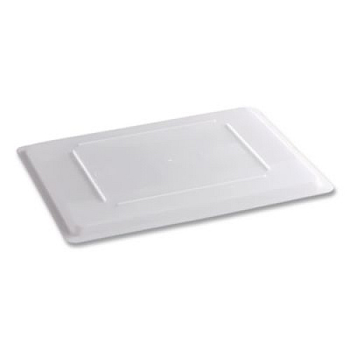 Rubbermaid Commercial Food/Tote Box Lids, 26 x 18, White, Plastic (3502WHI)
