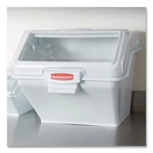 Rubbermaid Commercial PROSAVE Shelf Ingredient Bin, 19.2 x 23.5 x 16.88, White, Plastic (FG9G5800WHT)