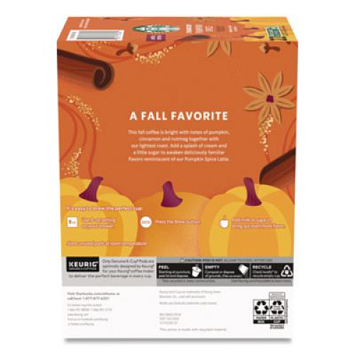 Starbucks Pumpkin Spice Coffee K-Cup, 22/Box (12412028)