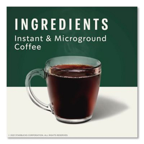 Starbucks VIA Ready Brew Coffee, 0.11 oz, Italian Roast, 8 Packets/Bag, 12 Bags/Carton (12407838CT)