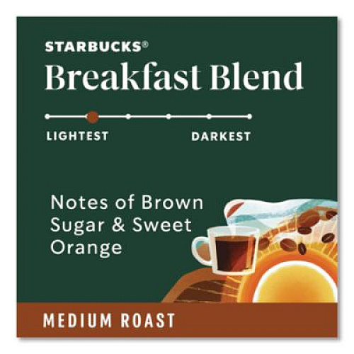 Starbucks Breakfast Blend Coffee K-Cups, 96/Carton (011111157CT)