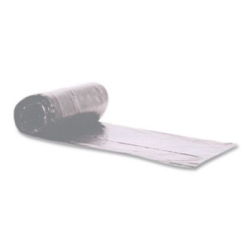 Heritage Linear Low-Density Can Liners, 45 gal, 1.7 mil, 39" x 46", Silver, 50/Carton (H7846WS)