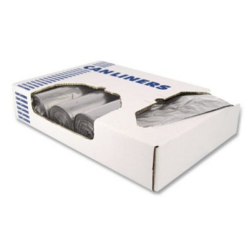 Heritage High-Density Waste Can Liners, 60 gal, 22 mic, 38" x 60", Silver, 150/Carton (Z7660WS)