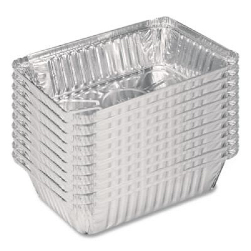 HFA Aluminum Oblong Pan, 1.5 lb, 5.13 x 7.06 x 1.69, Silver, 500/Carton (206030)