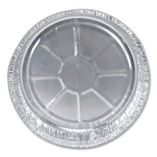 HFA Round Aluminum Container, 37 oz, 8" Diameter, Silver, 500/Carton (205830)