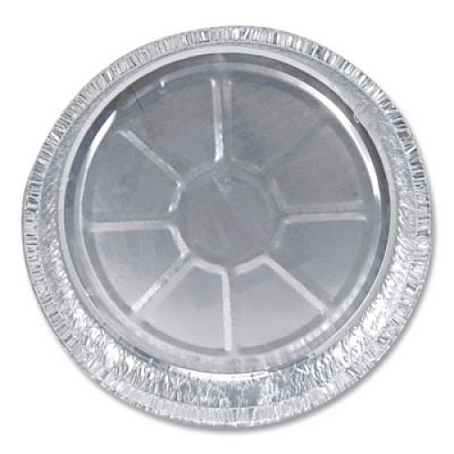 HFA Round Aluminum Container, 48 oz, 9" Diameter x 1.66" h, Silver, 500/Carton (204600)