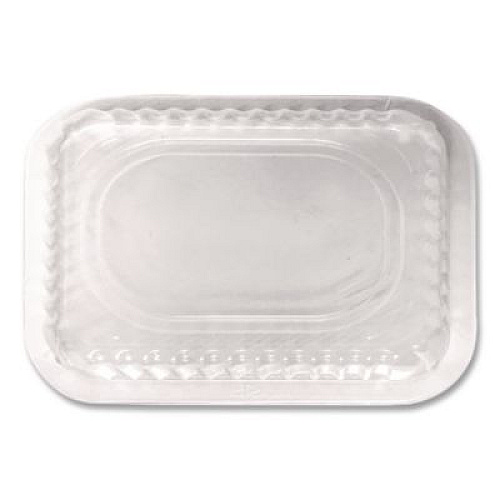 HFA Plastic Dome Lids, Fits Oblong Pans 2061/2062, 8.25 x 5.88, Clear, 500/Carton (2062DL)