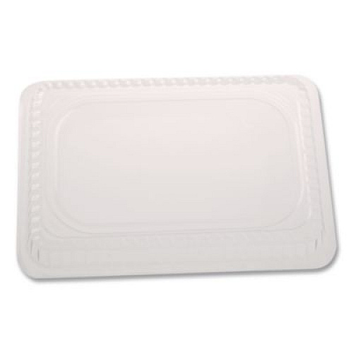 HFA Plastic Dome Lids, Fits Oblong Pans 2061/2062, 8.25 x 5.88, Clear, 500/Carton (2062DL)