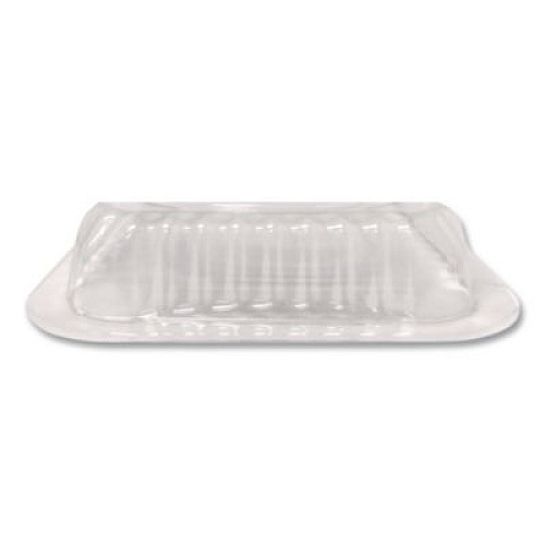 HFA Plastic Dome Lids, Fits Oblong Pans 2061/2062, 8.25 x 5.88, Clear, 500/Carton (2062DL)