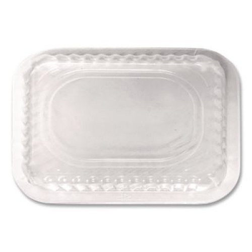 HFA Plastic Dome Lid, Rectangle, Fits 1 lb Oblong Pan 2060, Clear, 500/Carton (2060DL)