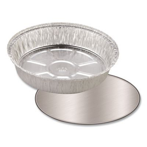 HFA Foil Laminated Board Lids, 8.25" Diameter, Silver, Aluminum, 500/Carton (2058L)