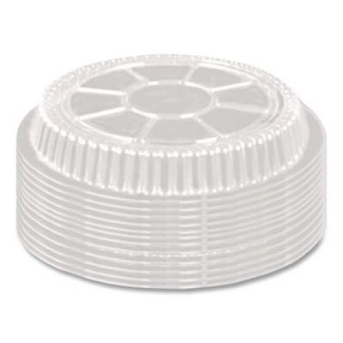 HFA Plastic Dome Lids, Fits Round Pan 2047, 7" Diameter x 0.88" h, Clear, 500/Carton (2047DL)