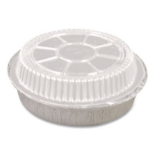 HFA Plastic Dome Lids, Fits Round Pan 2047, 7" Diameter x 0.88" h, Clear, 500/Carton (2047DL)
