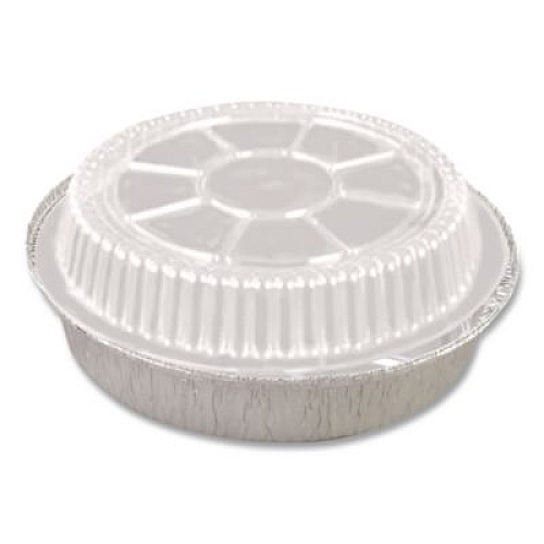 HFA Plastic Dome Lids, Fits Round Pan 2046, 9" Diameter x 0.88" h, Clear, 500/Carton (2046DL)