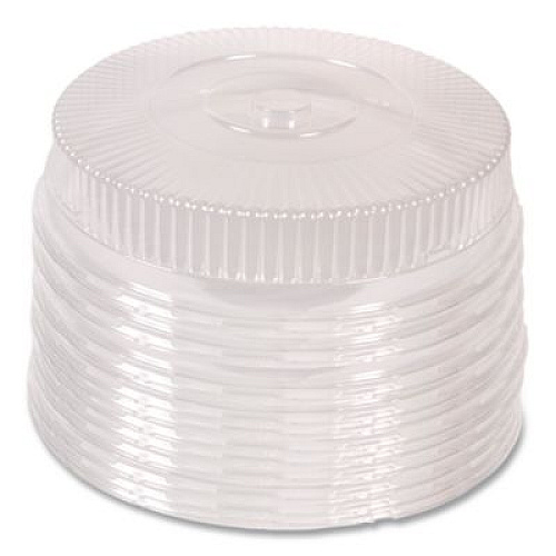 HFA Round Plastic Dome Lid, Embossed, Fits 212/213, 16" Diameter, Clear, 25/Carton (2012DL)