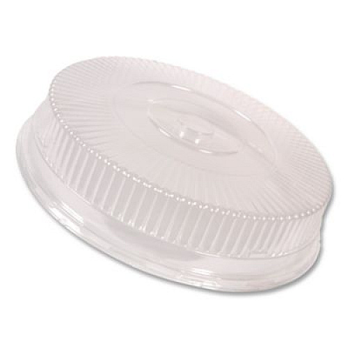 HFA Round Plastic Dome Lid, Embossed, Fits 212/213, 16" Diameter, Clear, 25/Carton (2012DL)