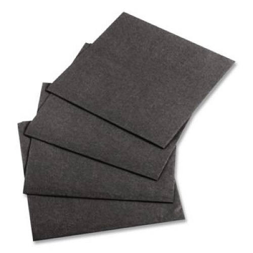 Hoffmaster Embossed Beverage Napkins, 1-Ply, 10 x 10, Black, 1,000/Carton (020212)