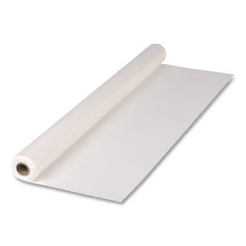 Hoffmaster Plastic Roll Tablecover, 40" x 100 ft, White (113000)