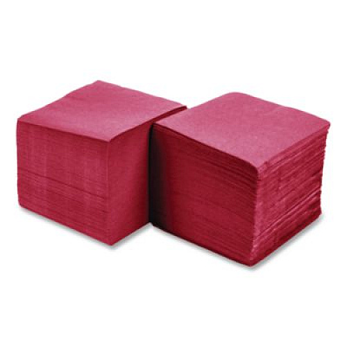 Hoffmaster Embossed Beverage Napkins, 2-Ply, 9.5 x 9.5, Red, 1,000/Carton (180311)