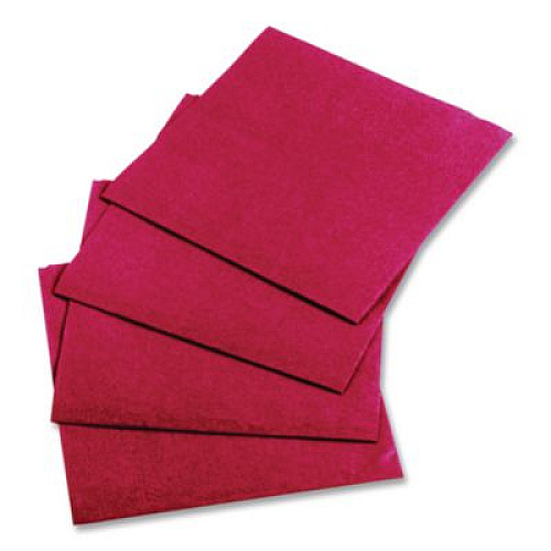 Hoffmaster Embossed Beverage Napkins, 2-Ply, 9.5 x 9.5, Red, 1,000/Carton (180311)